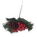 Ver imagem 3 de Kit C/25 Enfeite Natal Galho Com Pinha Ramo de Árvore Porta Pinheiro
