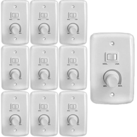 Kit 10 Controle Ventilador Comercial 400w Bivolt 14 Rima