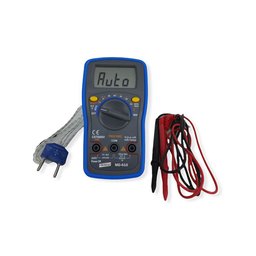Kit 2 Multímetro Digital Tensão Resistência Continuidade Cat II-6 Rede Logica True Rms Md-610 Portát - 2