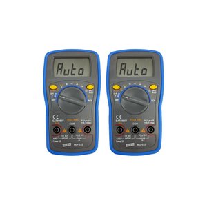 Kit 2 Multímetro Digital Tensão Resistência Continuidade Cat II-6 Rede Logica True Rms Md-610 Portát