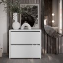 Ver imagem 4 de Sapateira Banco Organizadora 2 Portas Basculantes Mel - Branco