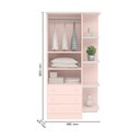 Ver imagem 6 de Guarda Roupa 825 Infantil 2 Portas 3 Gavetas