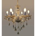 Ver imagem 2 de Lustre de Cristal Legítimo K9 6 Braços Conhaque