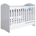 Ver imagem 1 de Berco Mini Cama Grade Fixa 133x68 Cm Bala de Menta Branco Henn