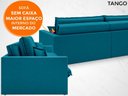 Ver imagem 4 de Sofá Tango 2,60M Sem Caixa, Retrátil e Reclinável Velosuede Royal - Netsofás