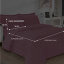 Ver imagem 4 de Jogo de Cama Soft Conforto Casal Queen 3 Peças Rosê Casa Dona