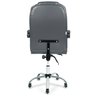 Cadeira Presidente Confort de Escritório Ergonômica Couro Sintetico Cinza - 3