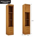 Ver imagem 6 de Quarto de Casal Modulado 11 Portas Orion Ambiente Cinamomo - Leifer Móveis