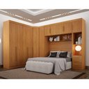Ver imagem 1 de Quarto de Casal Modulado 11 Portas Orion Ambiente Cinamomo - Leifer Móveis