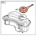 Ver imagem 2 de Tampa Tanque Combustível 9p702 Motor Briggs Stratton Origina