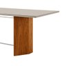 Mesa para Sala de Jantar Pillar 180cm Moderna Mobília Cinamomo Imbuia-metal Off White-off Whit - 4
