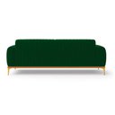 Ver imagem 4 de Sofá Cocie 3 Lugares 230cm Verde Veludo Contemporâneo Sal Movelaria