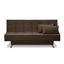 Ver imagem 2 de Sofá Cama 3 Lugares 1,80m Daise Suede Marrom Madelina Decor
