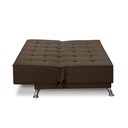 Ver imagem 5 de Sofá Cama 3 Lugares 1,80m Daise Suede Marrom Madelina Decor