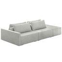 Ver imagem 1 de Sofá Ilha Modular com Puff para Sala Living 252cm Georgia K04 Linho Cinza - Mpozenato