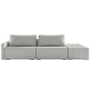 Ver imagem 6 de Sofá Ilha Modular com Puff para Sala Living 252cm Georgia K04 Linho Cinza - Mpozenato