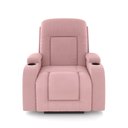Ver imagem 2 de Poltrona do Papai Reclinável Sala de Cinema Crihs LIFT com Massagem e Aquecimento Veludo Rosê G23 - Gran Belo