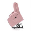 Ver imagem 5 de Poltrona do Papai Reclinável Sala de Cinema Crihs LIFT com Massagem e Aquecimento Veludo Rosê G23 - Gran Belo
