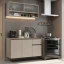 Ver imagem 1 de Armário de Cozinha Compacta 120 Cm Suspensa Nice Madesa 04 Crema