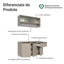 Ver imagem 4 de Armário de Cozinha Compacta 120 Cm Suspensa Nice Madesa 04 Crema