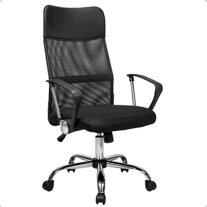 Cadeira Escritório Ergonômica Nr17 Encosto Mesh, Apoio Lombar, Altura Ajustável, Super Confortável