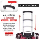 Ver imagem 3 de Mala Viagem Militar Santino H220 Rígida Abs Rodinhas 360 Tsa Média Hsv220 Vermelho