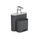 Ver imagem 1 de Dispenser para Detergente Coza Flat 500 Ml Cinza Frio e Cinza Grafite