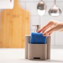 Ver imagem 2 de Dispenser para Detergente Coza Flat 500 Ml Cinza Frio e Cinza Grafite