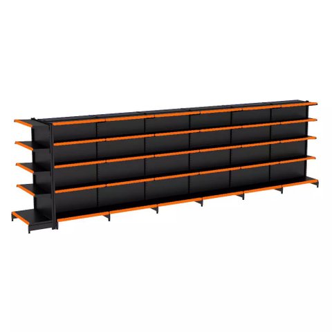 Gondola Centro 170 Fit Ate 6 Metros 1 Ponta Preto 65b Pe Laranja