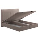 Ver imagem 5 de Cama Queen Flutuante Baú Cabeceira 160cm Fly S05 Linho Bege - Mpozenato