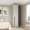 Ver imagem 1 de Guarda Roupa Modular 1 Porta com Prateleiras/cabideiros 45 Cm Altezza Trend Belmax:branco