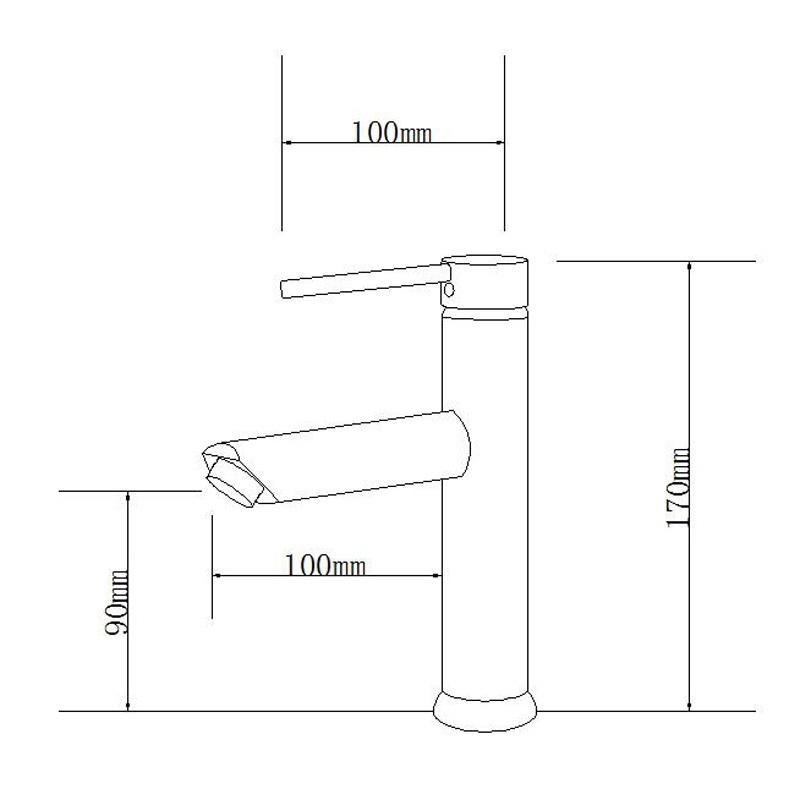 Torneira para Banheiro Prizi Pipe Mini Misturador Monocomand - 2