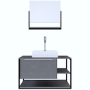 Ver imagem 1 de Kit Espelheira+balcao Betel Cromato 800x470x450 - Gabinetto