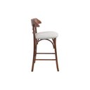 Ver imagem 6 de Banqueta Média Theo Madeira Cozinha Sala Balcão Barzinho Studio Metal Madeira Banqueta Theo Champagn