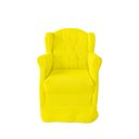Ver imagem 2 de Poltrona Amamentação Balanço Bege + Puff:amarelo