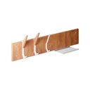 Ver imagem 3 de Cabideiro de Madeira Linha Home Morphí Design 80cm Aço Branca