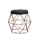 Ver imagem 2 de Kit 3 Puffs Decorativos Aramado Vanessa-Corino Preto