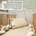 Ver mais imagens de Quarto de Bebê Berço Mini Cama e Guarda-Roupa 100% MDF Maya Clássico Espresso Móveis Bege/Off White/