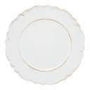 Ver imagem 3 de Jogo 8 Sousplat Redondo Patinado Plástico Moon Branco Lyor 33cm