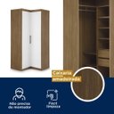 Ver imagem 6 de Guarda-Roupa Modulado Canto Sauá CabeCasa MadeiraOriginals