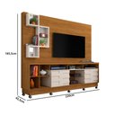 Ver imagem 5 de Rack com Painel Heitor c/Rodízios - Off White/Natural