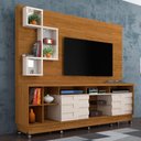 Ver imagem 1 de Rack com Painel Heitor c/Rodízios - Off White/Natural