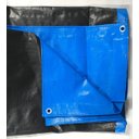 Ver imagem 2 de Lona Multiuso Impermeável Cargas Camping em Polietileno Azul/Preto 300 Micras - 11x4,5