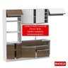 Armário de Cozinha Completa 290cm Rustic/Branco Safira Madesa 04 - 10