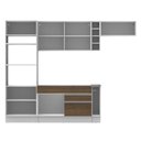 Ver imagem 5 de Armário de Cozinha Completa 290cm Rustic/Branco Safira Madesa 04
