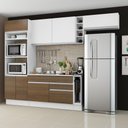 Ver imagem 1 de Armário de Cozinha Completa 290cm Rustic/Branco Safira Madesa 04