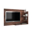 Ver imagem 2 de Painel de Parede para Tv Sala Elegante 4 Prateleira Café