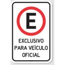 Ver imagem 1 de Placa Estacionamento Exclusivo para Veículos Oficial