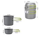 Ver imagem 2 de Kit Panelas Camping Alumínio 2 Peça com Bolsa P/ Acampamento