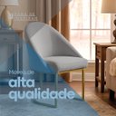 Ver imagem 4 de Poltrona Cadeira para Sala Base de Metal Orgânica Industrial Confortável e Reforçada Clínica e Recep